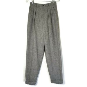 Lauren RL High Rise Pleated Wool Trousers Size 4
